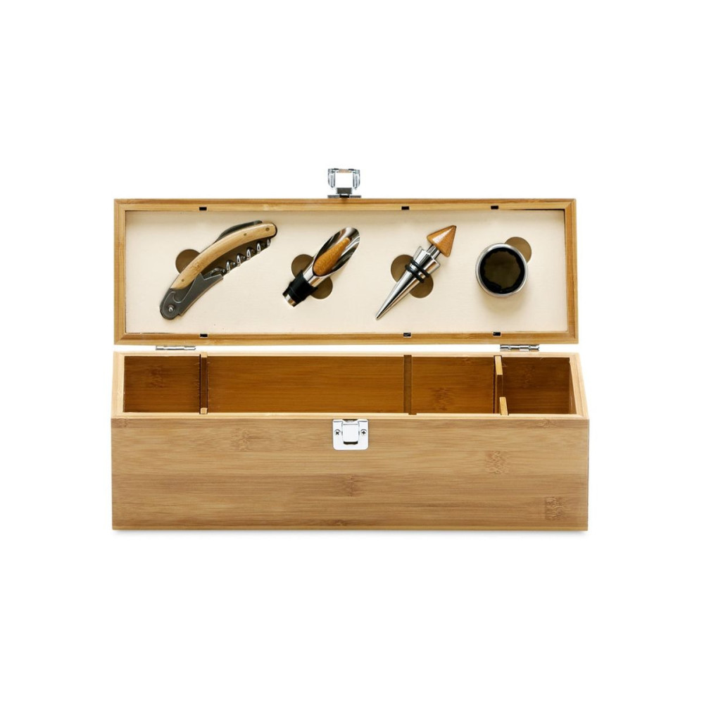 SYRAH - Bamboo, zinc and stainless steel wine set
