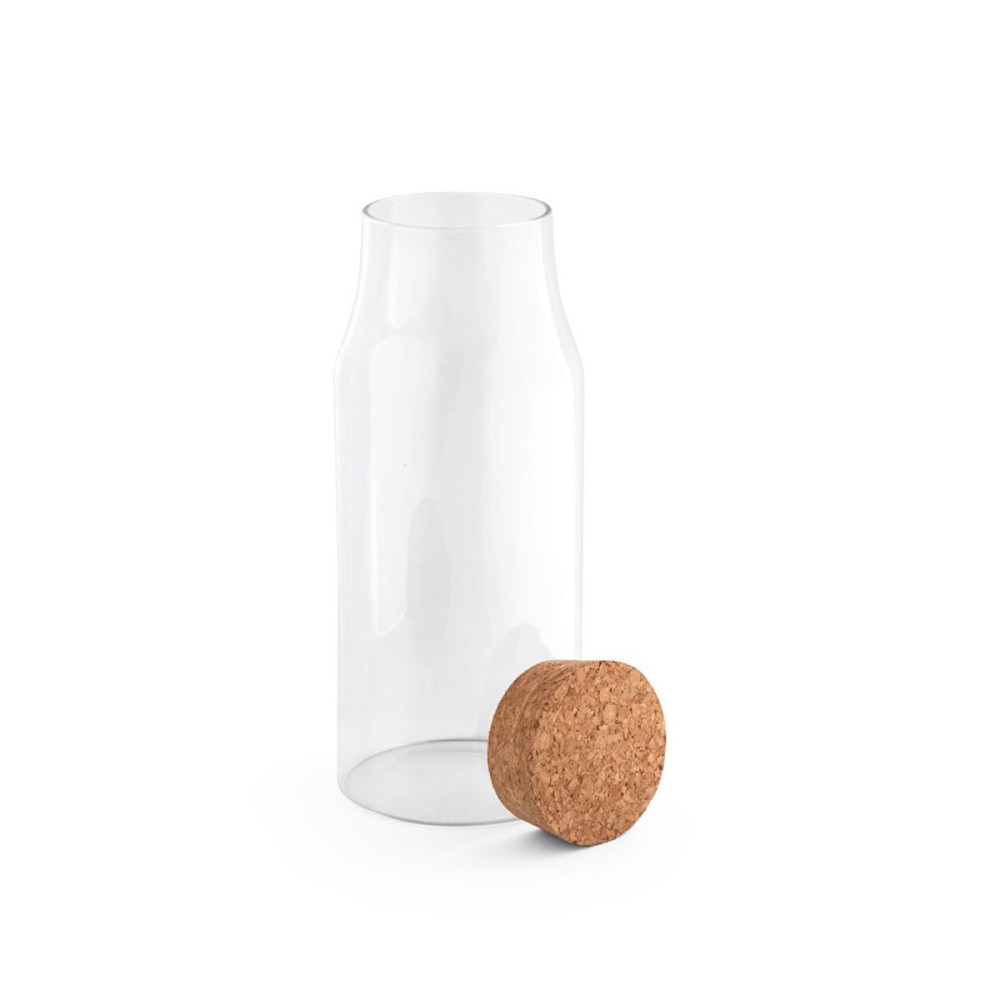 JASMIN 800 - Borosilicate glass bottle with cork lid 800 mL