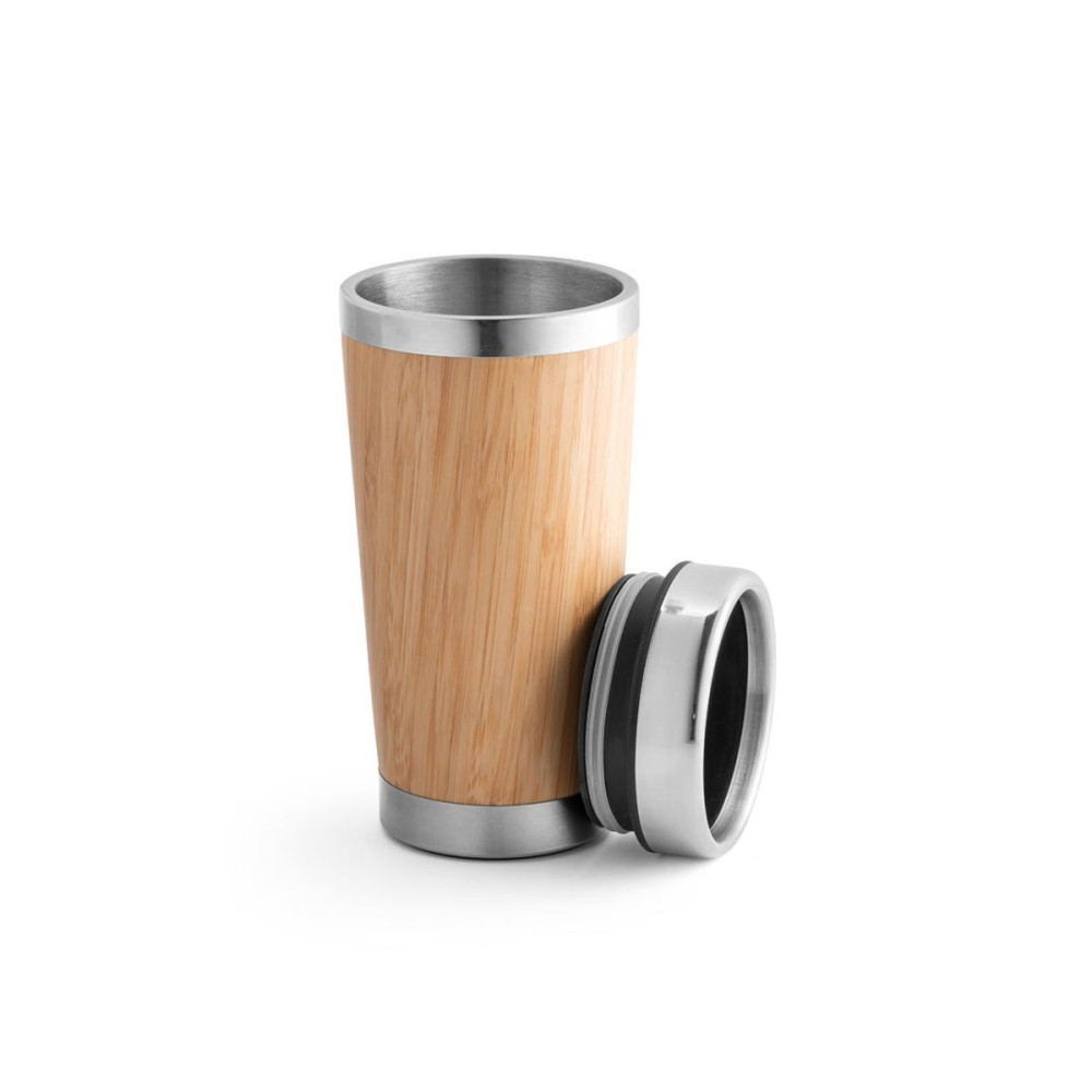 PIETRO - Bamboo and stainless steel travel cup 500 mL