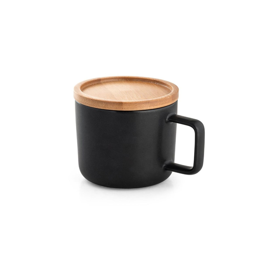FANGIO - 230 mL ceramic mug with lid and bamboo base