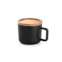 FANGIO - 230 mL ceramic mug with lid and bamboo base FANGIO - 230 mL ceramic mug with lid and bamboo base