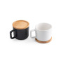 FANGIO - 230 mL ceramic mug with lid and bamboo base FANGIO - 230 mL ceramic mug with lid and bamboo base