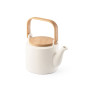 GLOGG - 700 mL ceramic teapot with bamboo lid GLOGG - 700 mL ceramic teapot with bamboo lid
