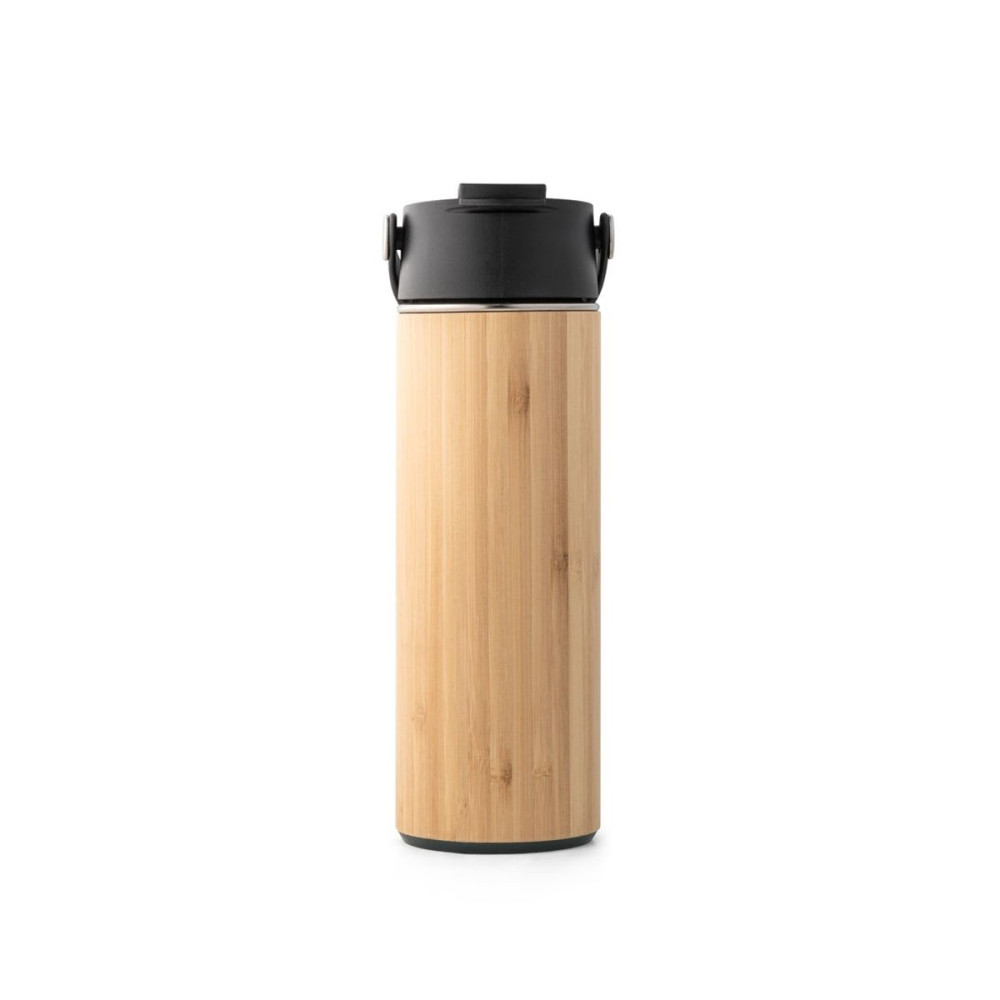 LAVER - Thermos bottle in bamboo, stainless steel and PP 440 mL