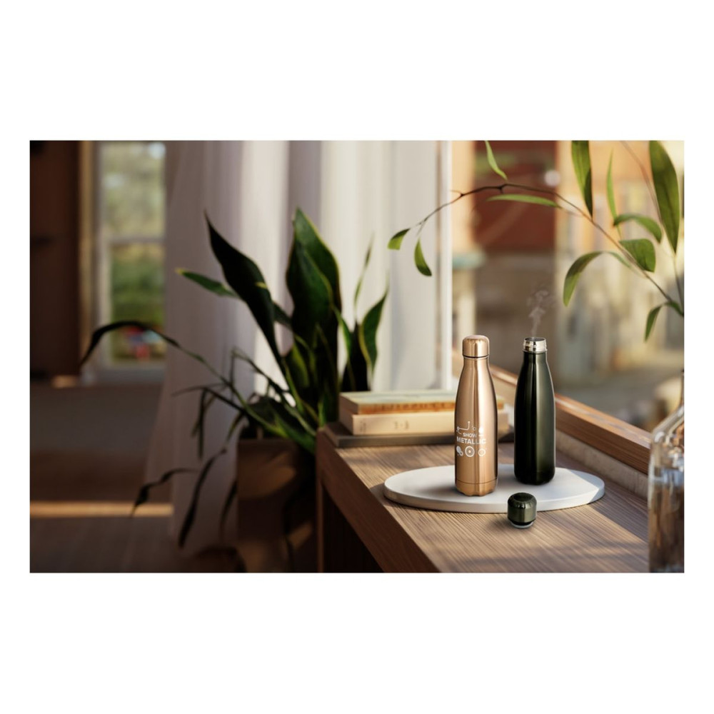 SHOW METALLIC - Stainless steel bottle with matt metallic finish 510 mL