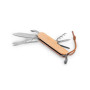 RYKER - Multifunctional bamboo and stainless steel pocket knife with PU handle RYKER - Multifunctional bamboo and stainless steel pocket knife with PU handle