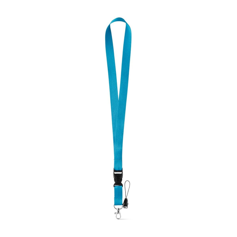 ANQUETIL - Polyester lanyard with metal carabiner