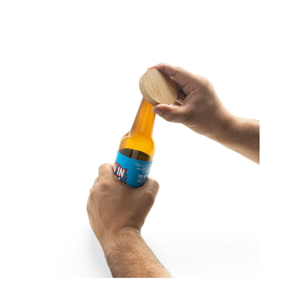 AMCHUR - Bamboo coaster with bottle opener