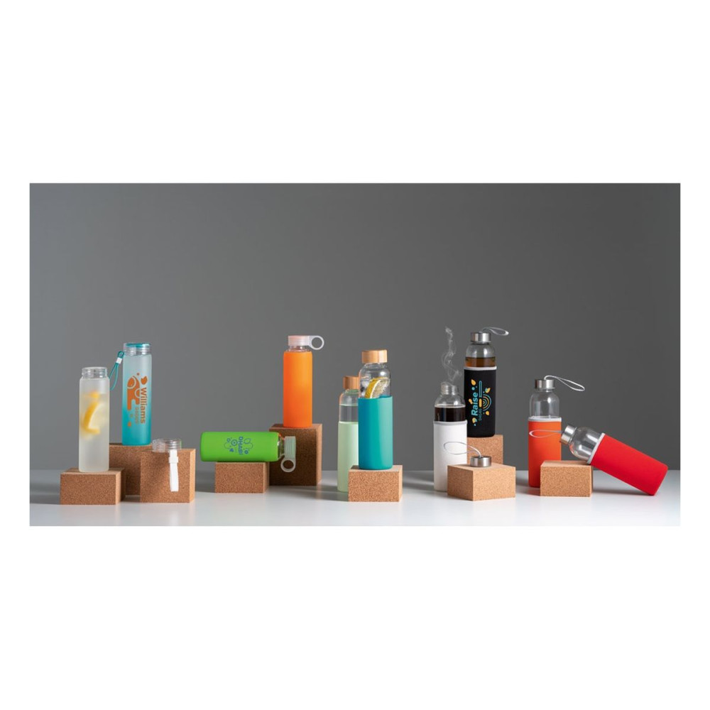 DHABI - Borosilicate glass sports bottle 380 mL
