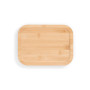 PORTOBELLO - Lunch Box. Hermetic box in borosilicate glass and bamboo lid 1000 mL PORTOBELLO - Lunch Box. Hermetic box in borosilicate glass and bamboo lid 1000 mL