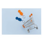 SULLIVAN - Coin-shapped PS keyring for supermarket cart SULLIVAN - Coin-shapped PS keyring for supermarket cart