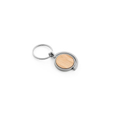 HOMER ROUND - Circular bamboo keyring