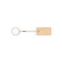 HOPPS - Rectangular bamboo keyring with PET cord HOPPS - Rectangular bamboo keyring with PET cord