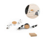 RUBINS - 6-in-1 retractable USB cable in recycled ABS (100% rABS) and bamboo RUBINS - 6-in-1 retractable USB cable in recycled ABS (100% rABS) and bamboo