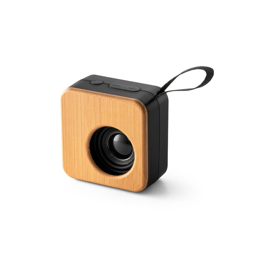 MAYER - Portable 3W speaker with 4h battery life in bamboo and recycled ABS (100% rABS)