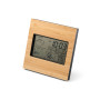 BROMLEY - Desktop weather station with LCD screen in ABS and bamboo BROMLEY - Desktop weather station with LCD screen in ABS and bamboo