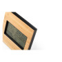 BROMLEY - Desktop weather station with LCD screen in ABS and bamboo BROMLEY - Desktop weather station with LCD screen in ABS and bamboo