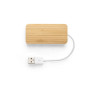MOSER - HUB with 2 USB-A and 1 USB-C ports in bamboo MOSER - HUB with 2 USB-A and 1 USB-C ports in bamboo