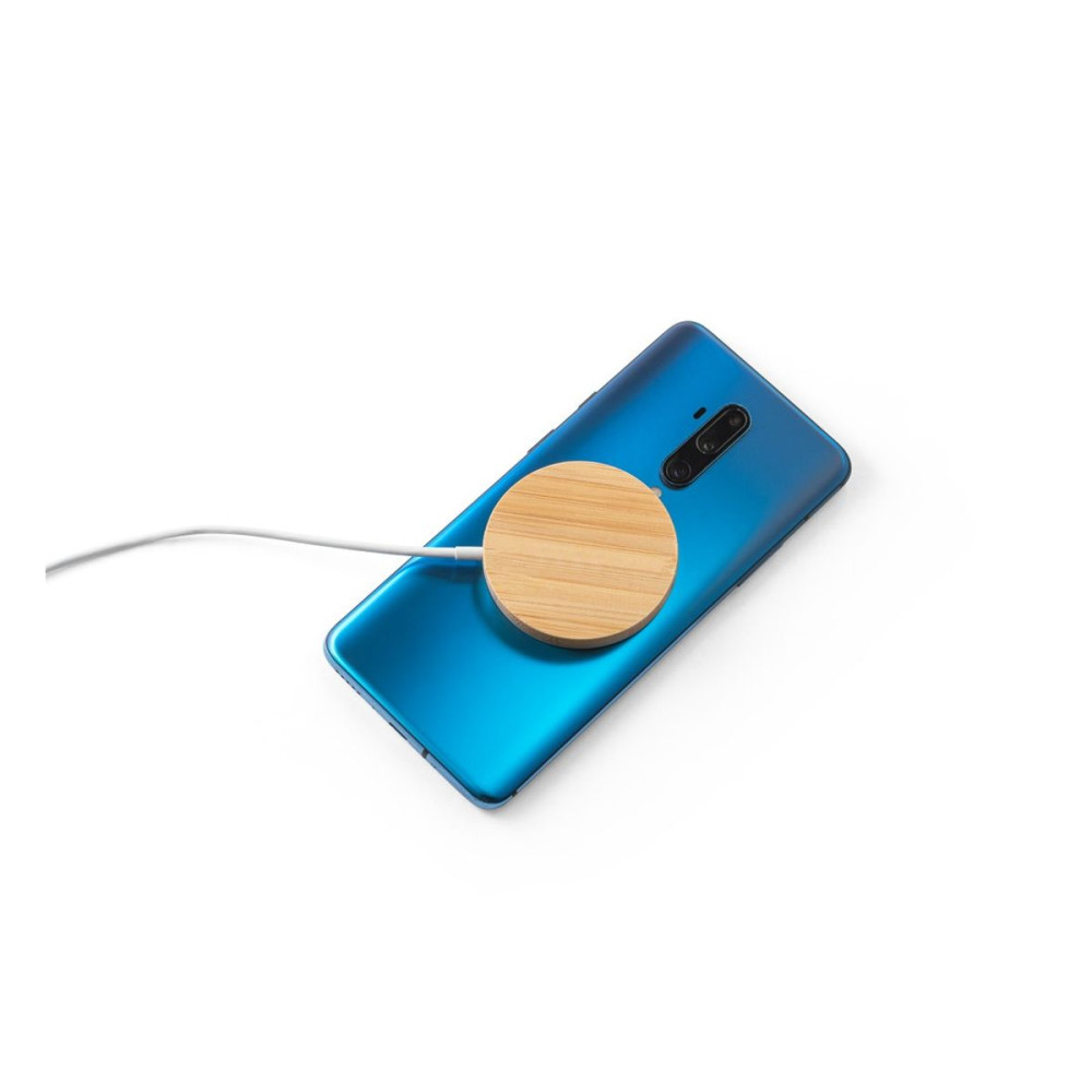 DAIMLER - 15W superfast wireless magnetic charger in bamboo