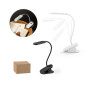 NESBIT II - Portable desk lamp with clip and 30h autonomy at 65% rABS NESBIT II - Portable desk lamp with clip and 30h autonomy at 65% rABS