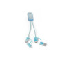 BERNERS - Superfast 6-in-1 USB cable in recycled PET (100% rPET) BERNERS - Superfast 6-in-1 USB cable in recycled PET (100% rPET)
