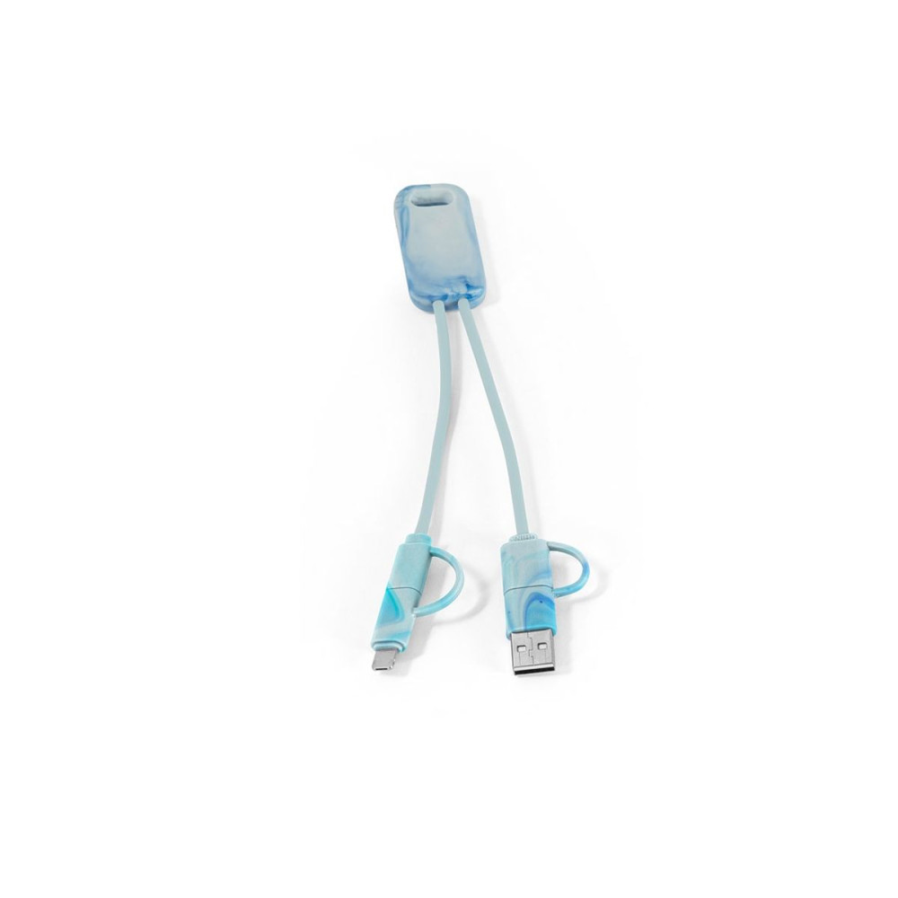 BERNERS - Superfast 6-in-1 USB cable in recycled PET (100% rPET)
