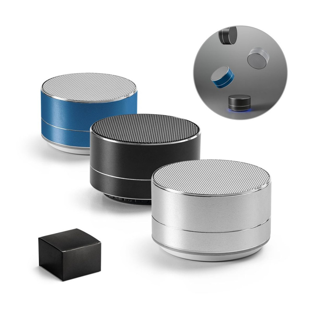 FLOREY - Portable 3W speaker with 3h battery life in recycled aluminium (100% rAL) and recycled ABS (100% rABS)