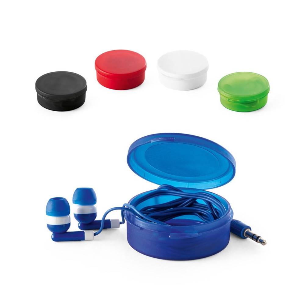 GERMAIN - Earphones with 1'2 metre ABS cable
