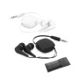 PINEL - Retractable earphones with 0'75 m ABS cable PINEL - Retractable earphones with 0'75 m ABS cable