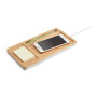 MOTT - Desktop organiser with 15W wireless charger in bamboo and ABS MOTT - Desktop organiser with 15W wireless charger in bamboo and ABS