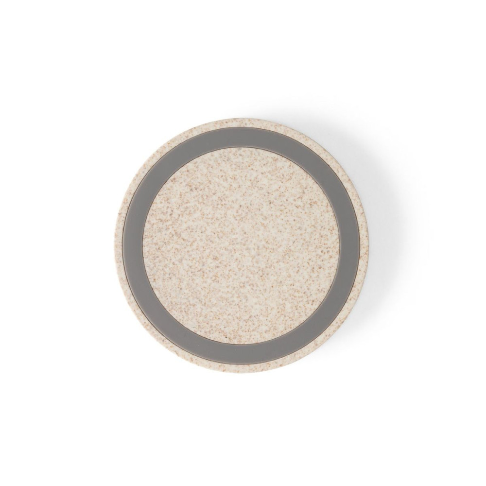 CUVIER - Superfast 5W wireless charger in ABS and straw fibre
