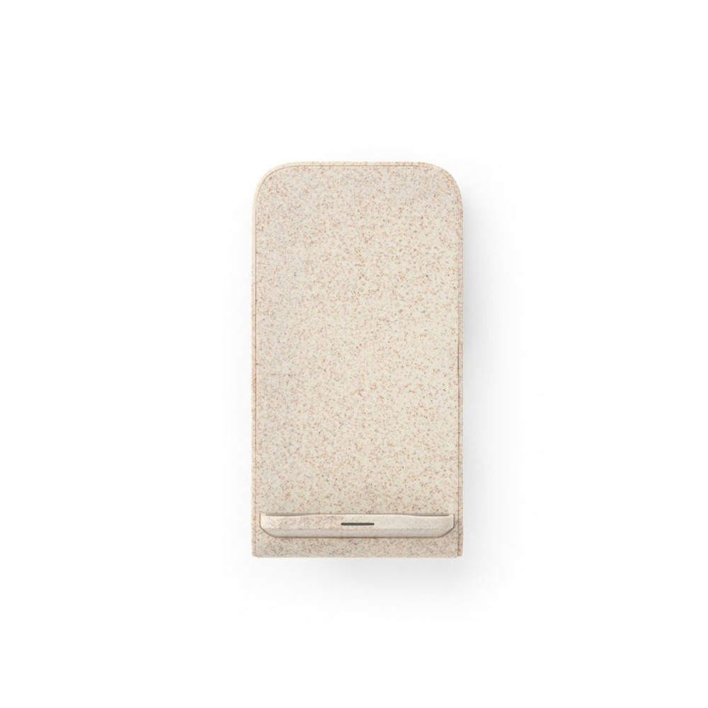 ENGLERT - Smartphone holder with 15W superfast wireless charger in recycled ABS (100% rABS) and bamboo