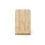 LEAVITT - Smartphone holder and ballpoint holder with 10W fast wireless charger in bamboo LEAVITT - Smartphone holder and ballpoint holder with 10W fast wireless charger in bamboo
