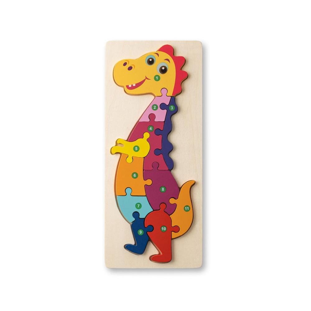 DIPLODOCO - Dinosaur-shaped puzzle in pine plywood