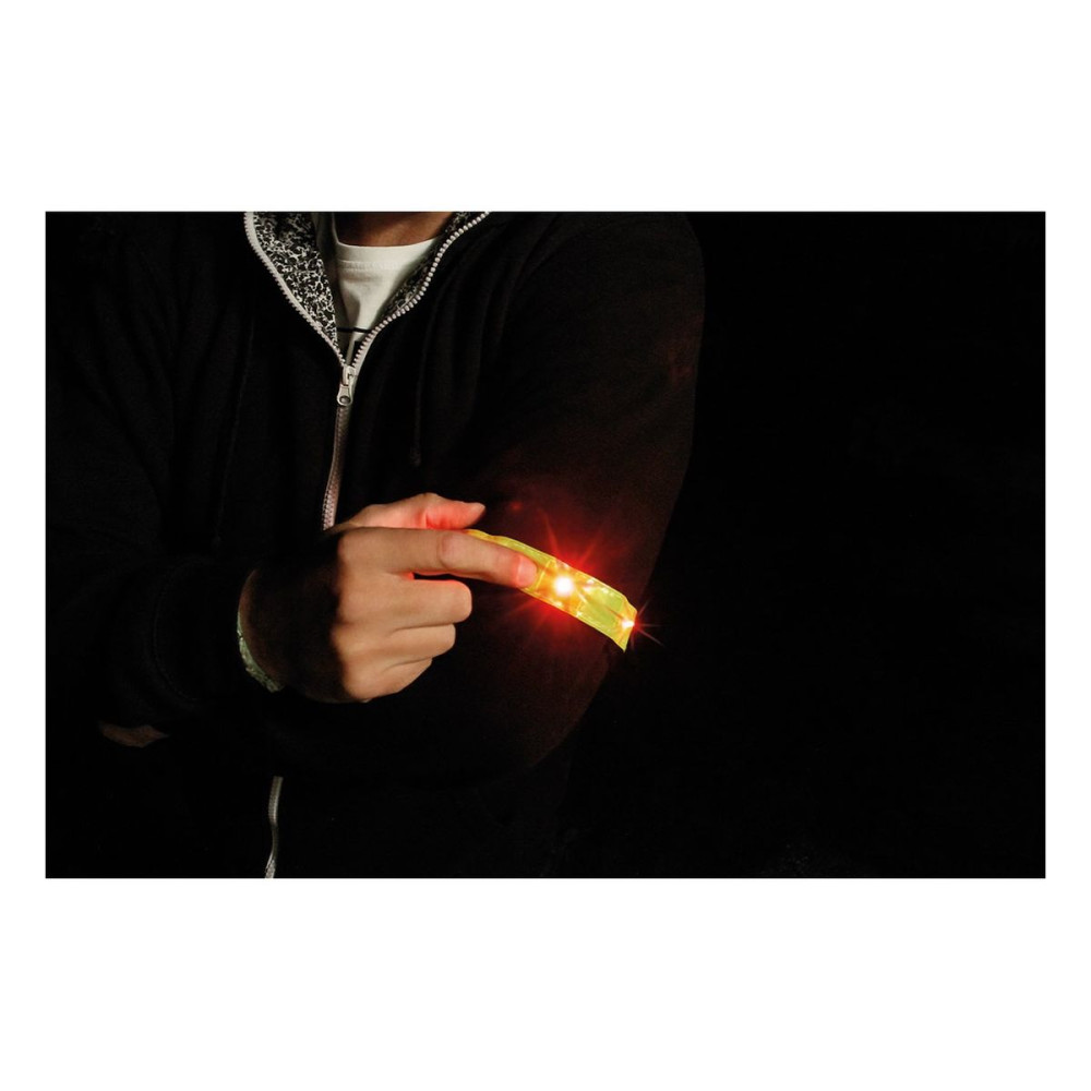 VISIBLE - Reflective armband with 4 red LEDs