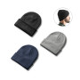 CARL - Recycled polyester (100% rPET) double-layered soft knit unisex beanie CARL - Recycled polyester (100% rPET) double-layered soft knit unisex beanie