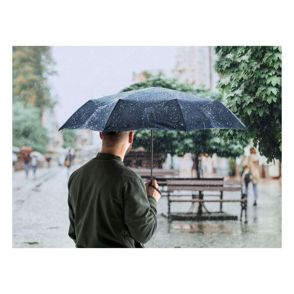 CIMONE - Telescopic umbrella in recycled polyester (100% rPET) 190T pongee with automatic opening