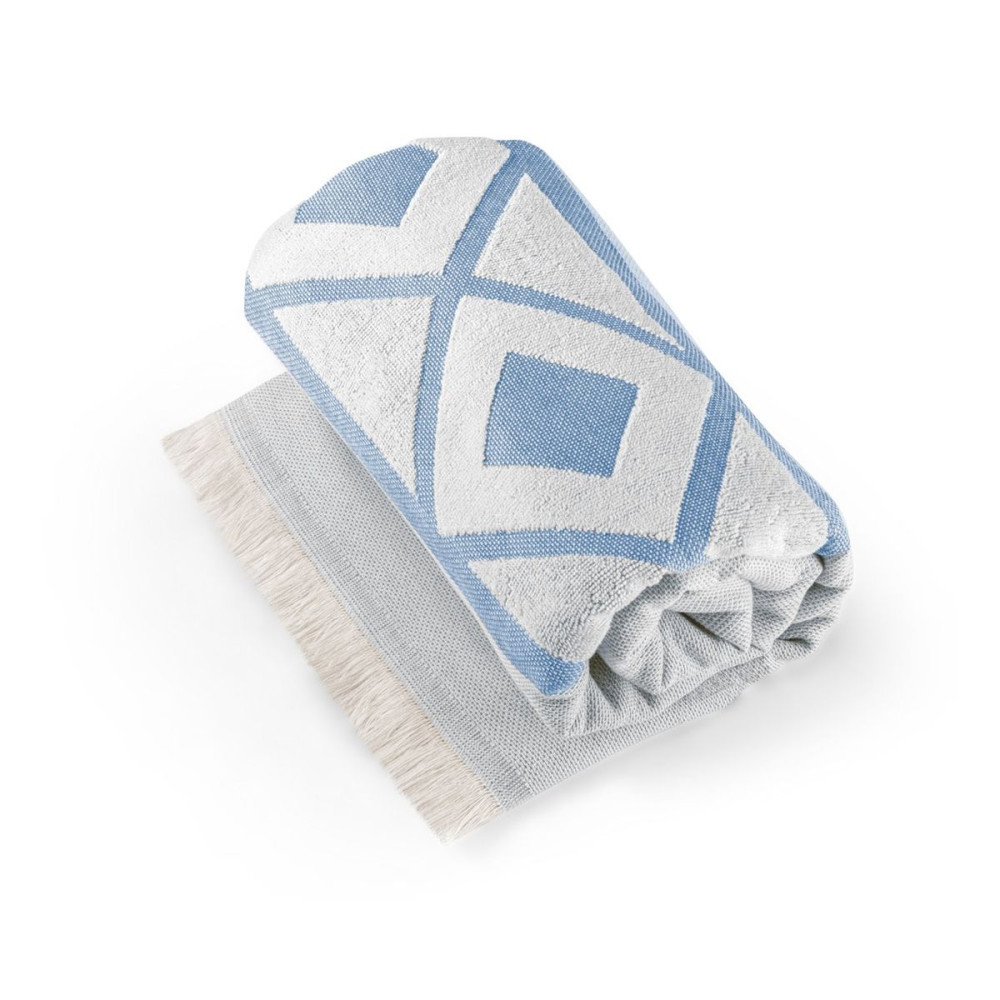 MALEK - Multifunctional bath towel (350g/m²) made of light and resistant cotton (85%) and recycled cotton (15%)
