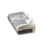 HEIDEN - Reversible fleece blanket (190 g/m²) with satin ribbon and personalised card HEIDEN - Reversible fleece blanket (190 g/m²) with satin ribbon and personalised card