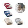 HEIDEN - Reversible fleece blanket (190 g/m²) with satin ribbon and personalised card HEIDEN - Reversible fleece blanket (190 g/m²) with satin ribbon and personalised card