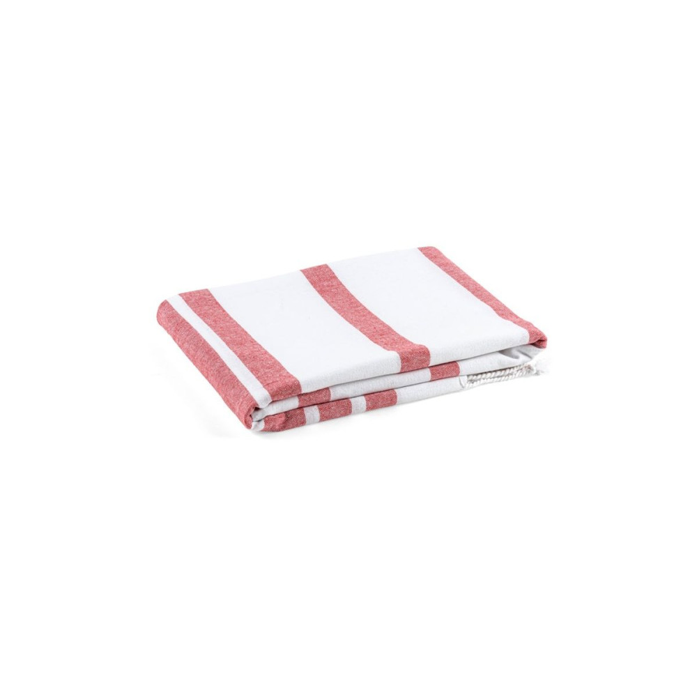 SARDENHA - Beach towel in cotton (70% recycled) and polyester (30% recycled) (180 g/m²)