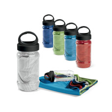 ARTX PLUS - Set with a PP and PET bottle and a polyamide and polyester sports towel